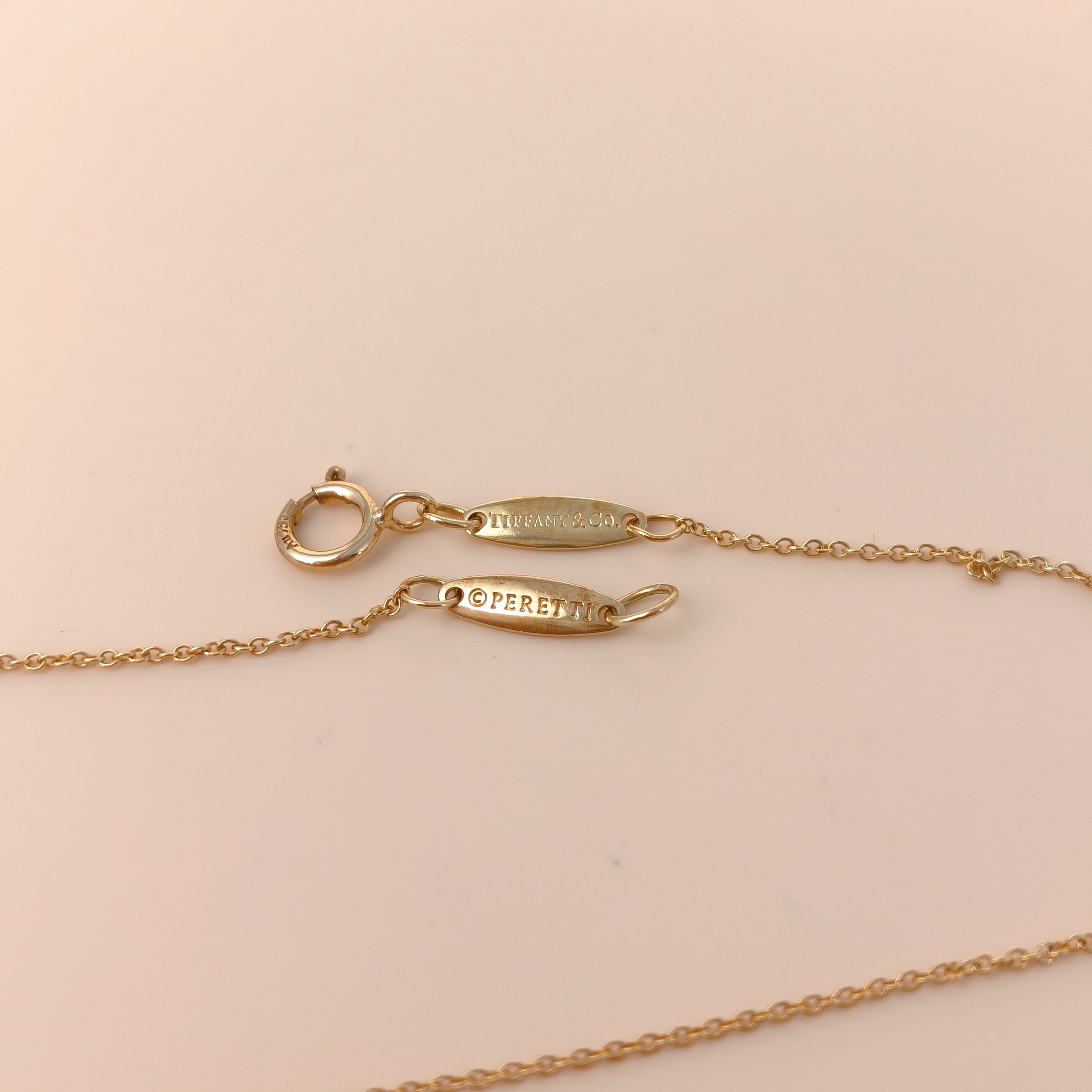 Tiffany&Co. Necklace Elsa Peretti Collection Open Heart Necklace Yellow Gold 18KY ellow Gold One Size40cm — cover view 6 of 8