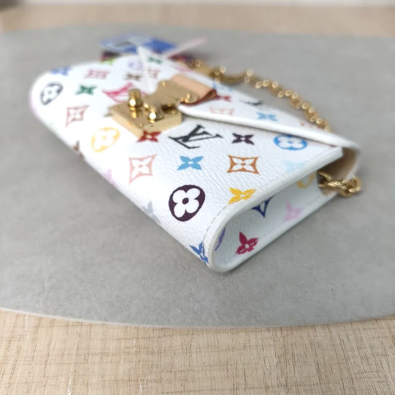 Louis Vuitton Shoulder Bag Pouch Metis Chain Bag Belt Bag Multicolore PVC One Size13.5*8 — detail view 8 of 11