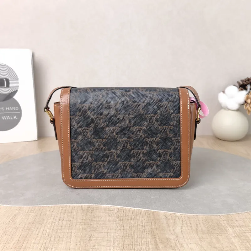 CELINE Crossbody Bag Teen Triomphe Monogram PVC Small 18.5 × 7 × 13.5 cm — cover view 3 of 5