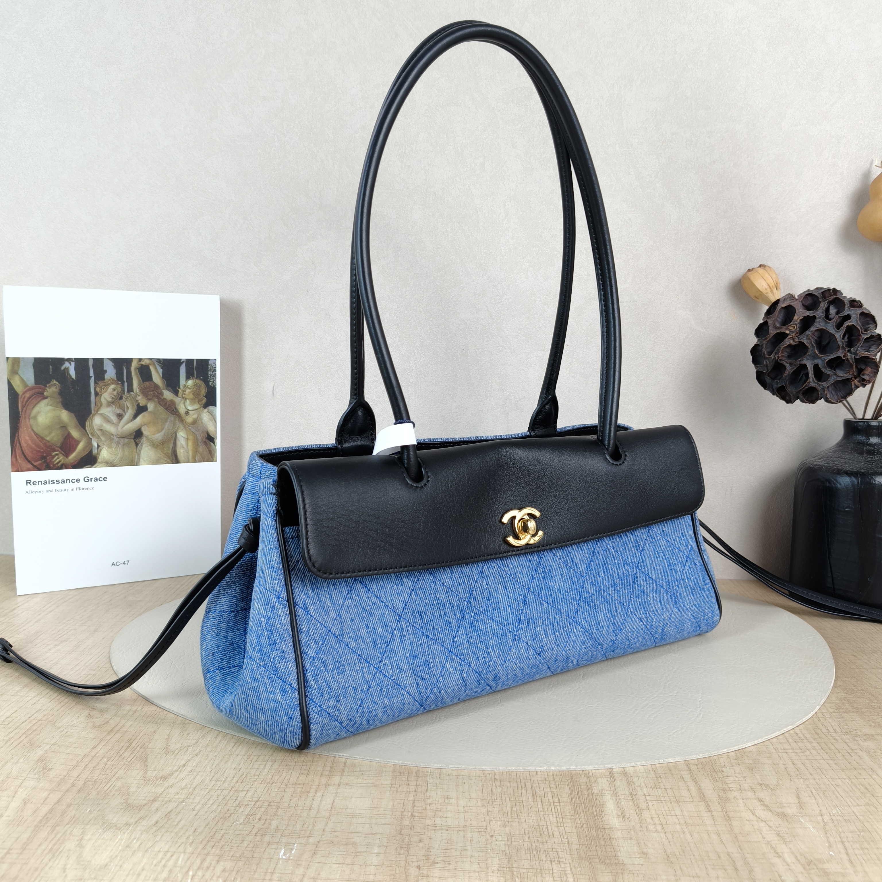 Chanel Shoulder Bag26a Collection Baguette Bag Blue Small32 × 12 × 17 cm — cover view 2 of 5