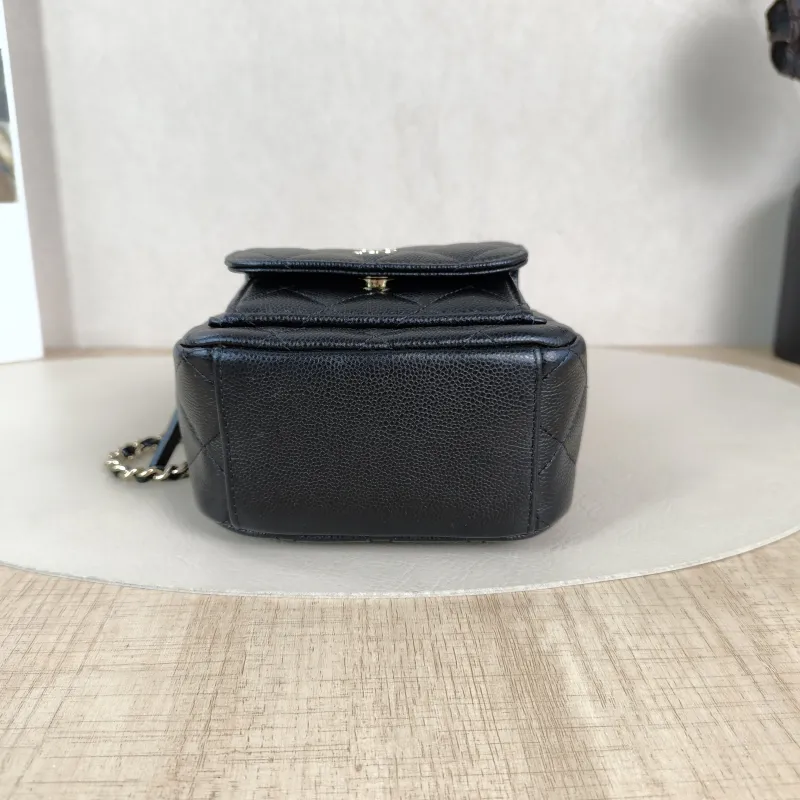 Chanel Backpack mini Backpack Collection Black Grained Calfskin One Size13 × 9 × 18 cm — cover view 3 of 6