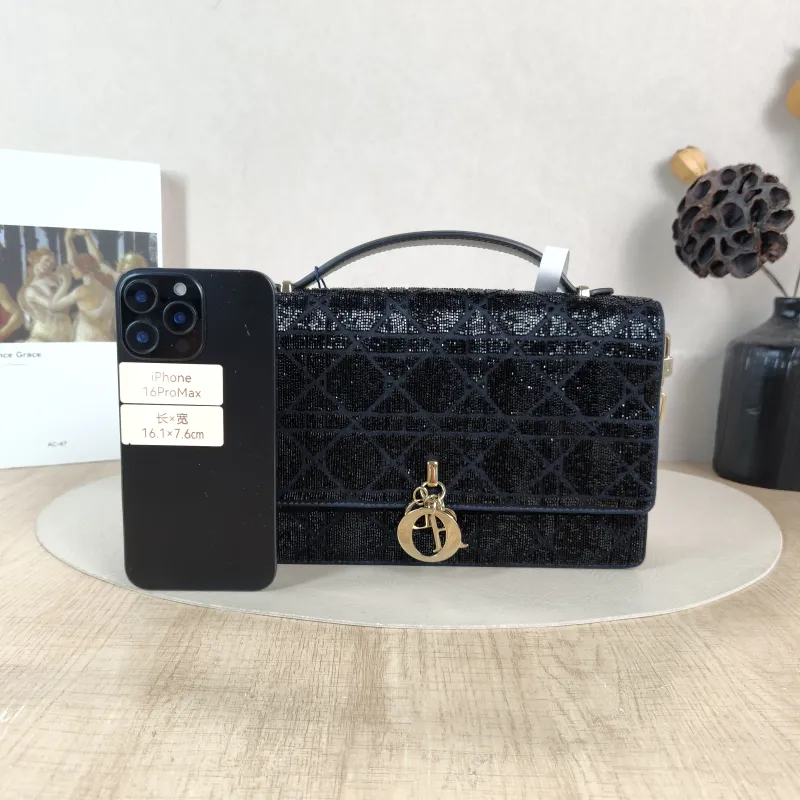 DIOR Shoulder Bag My Chain Bag Black 24 × 6.5 × 15 cm — cover view 2 of 5