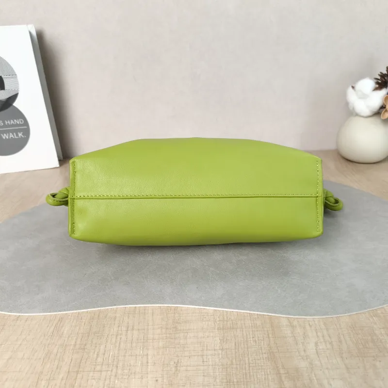 LOEWE Crossbody Bag Flamenco Green Calfskin Mini 24 × 9 × 18 cm — cover view 6 of 6