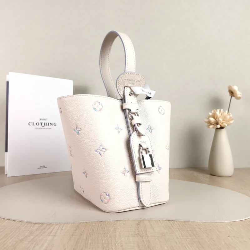 Louis Vuitton Top Handle Bag Collection White Calfskin BB 16 × 12 × 18 cm — cover view 4 of 6