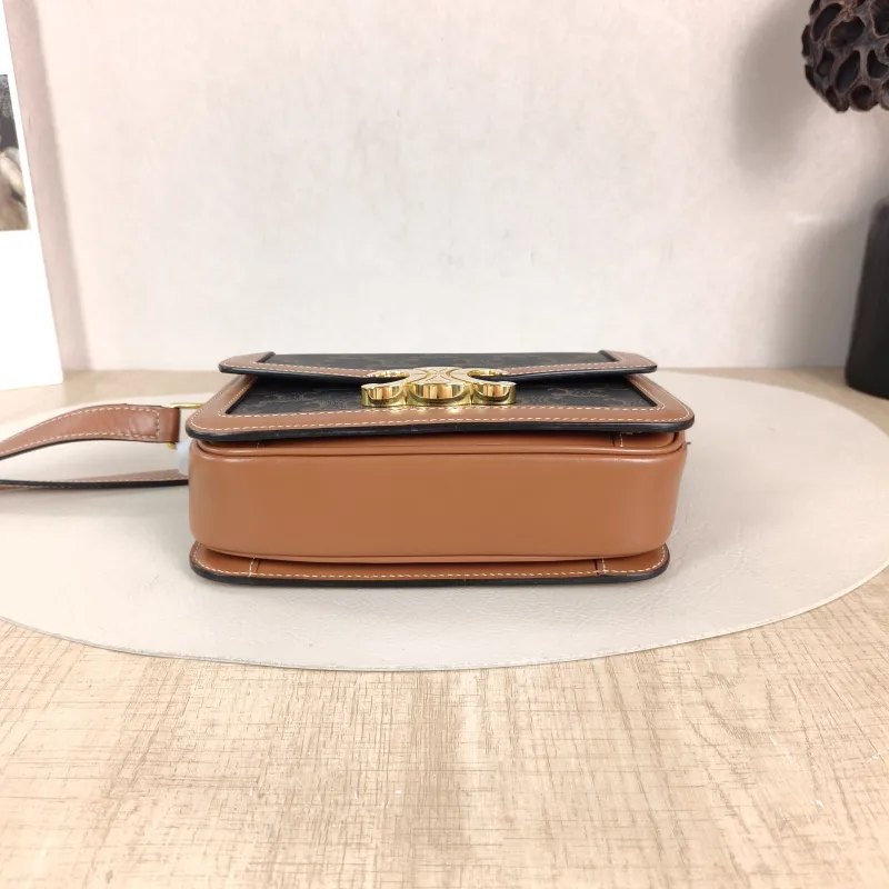 CELINE Crossbody Bag Teen Triomphe Monogram PVC Small 18.5 × 7 × 13.5 cm — cover view 5 of 5