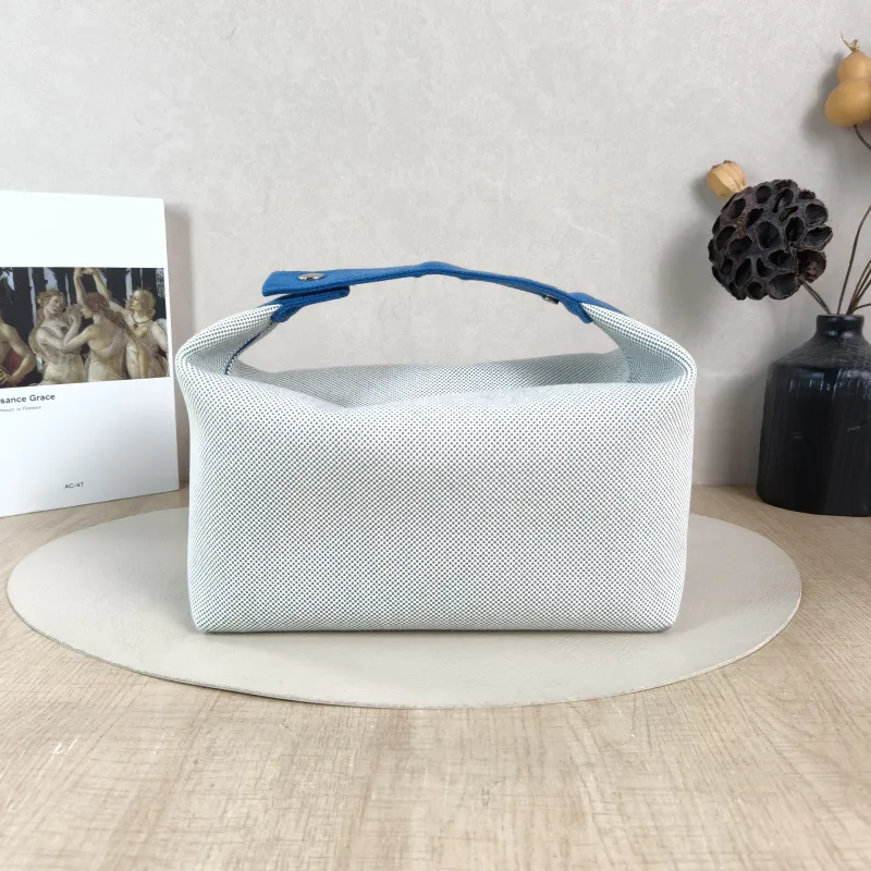 Hermès Top Handle Bag bride-a-brac Blue · White Large 25 × 15 × 21 cm — cover view 5 of 5