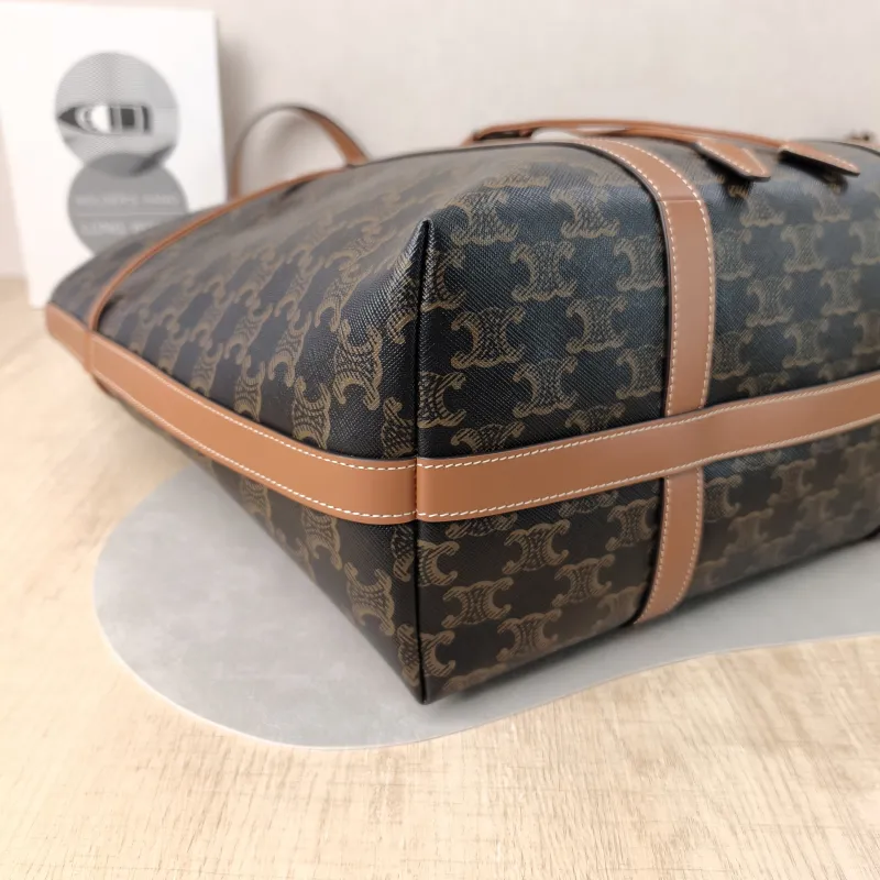 CELINE Shoulder Bag Cabas Tote Bag Monogram PVC One Size 34.5 × 16 × 31 cm — detail view 6 of 11