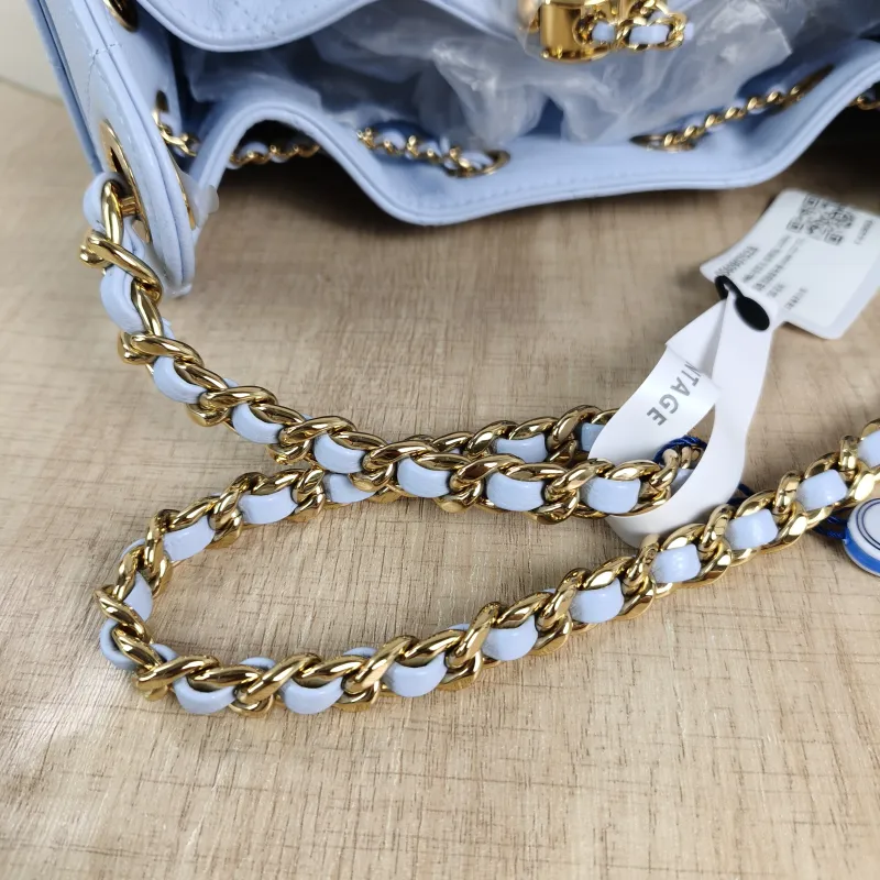 Chanel Crossbody Bag 25Bag Blue Grained Calfskin Mini 22 × 12.5 × 20 cm — detail view 2 of 13