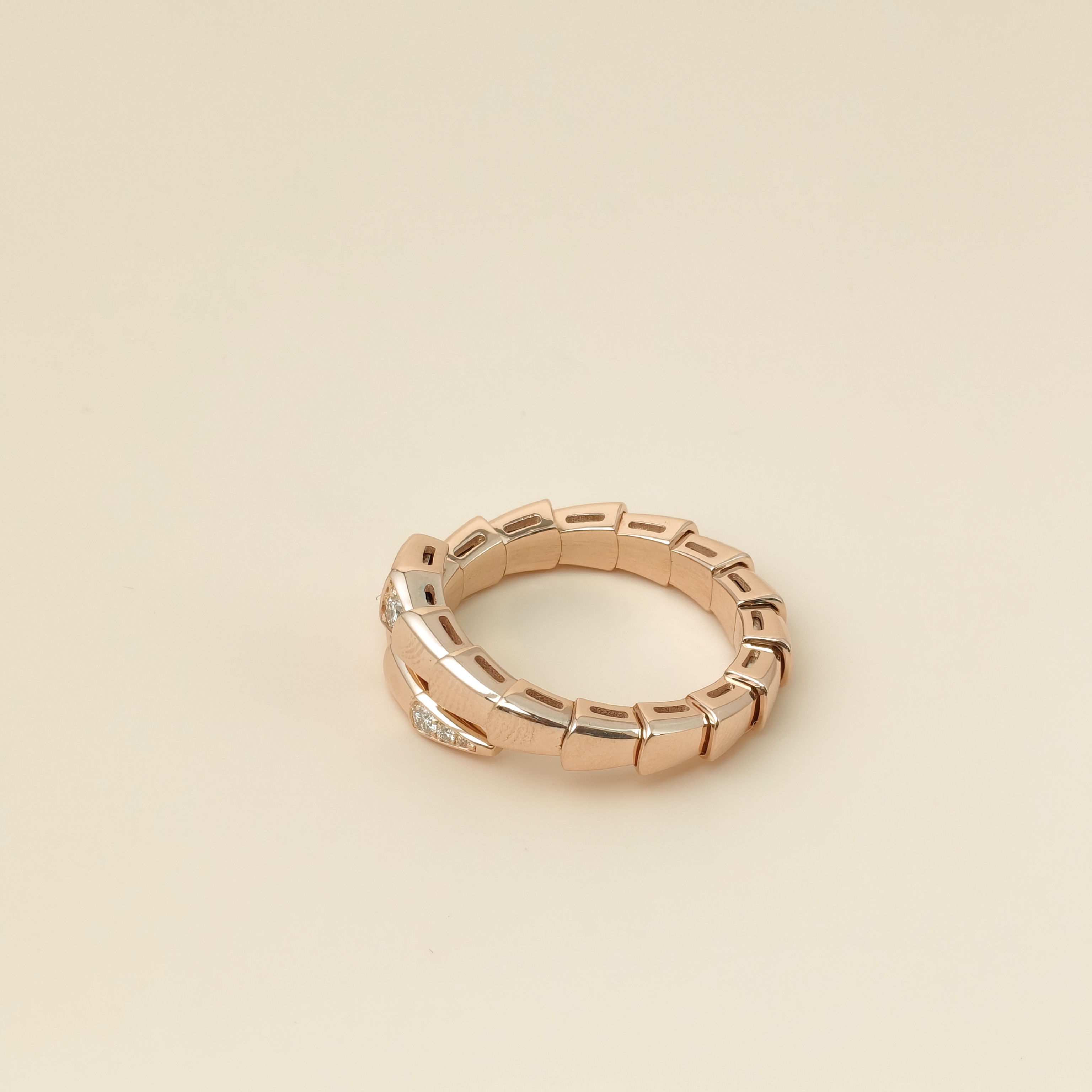 Bvlgari Ring Serpenti Viper Collection Ring Rose Gold Diamond18KR ose Gold One Size54-56 — cover view 4 of 12