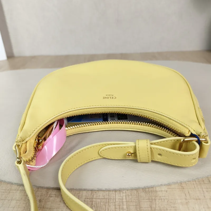 CELINE Shoulder Bag AVA Yellow Calfskinmini16 × 4 × 8.5 cm — detail view 9 of 10
