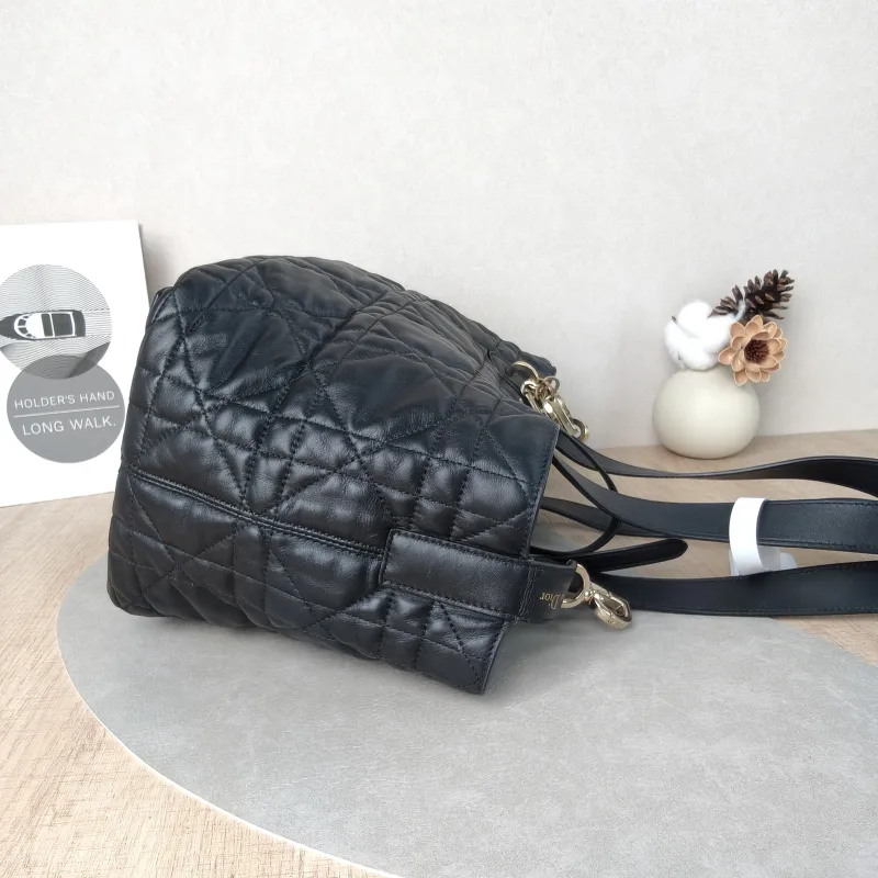 DIOR Top Handle Bag TOUJOURS Black Calfskin Medium28.5 × 17 × 21.5 cm — detail view 9 of 13