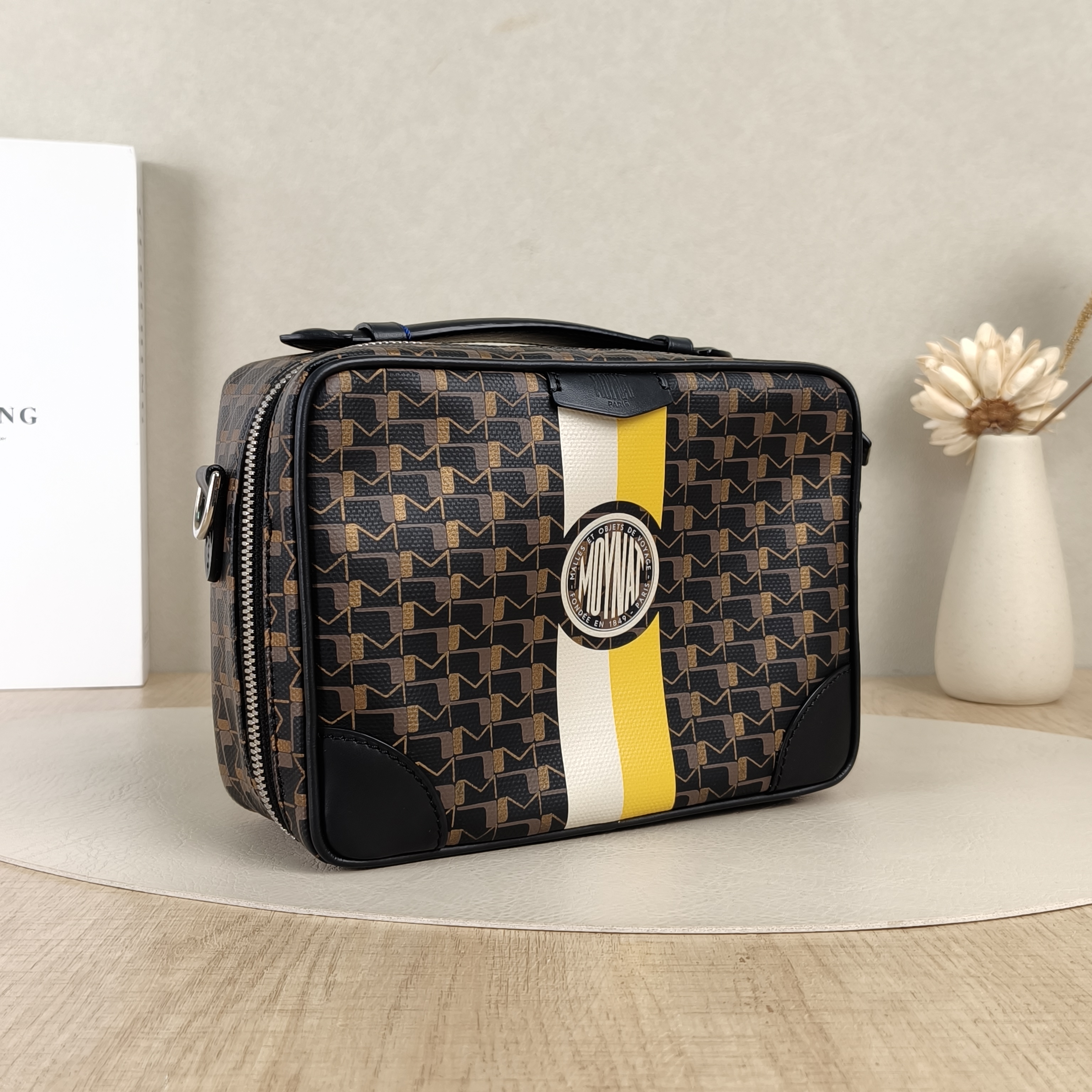 Moynat Crossbody Bag Camera Bag Black Canvas 20 × 7 × 17 cm — cover view 5 of 6