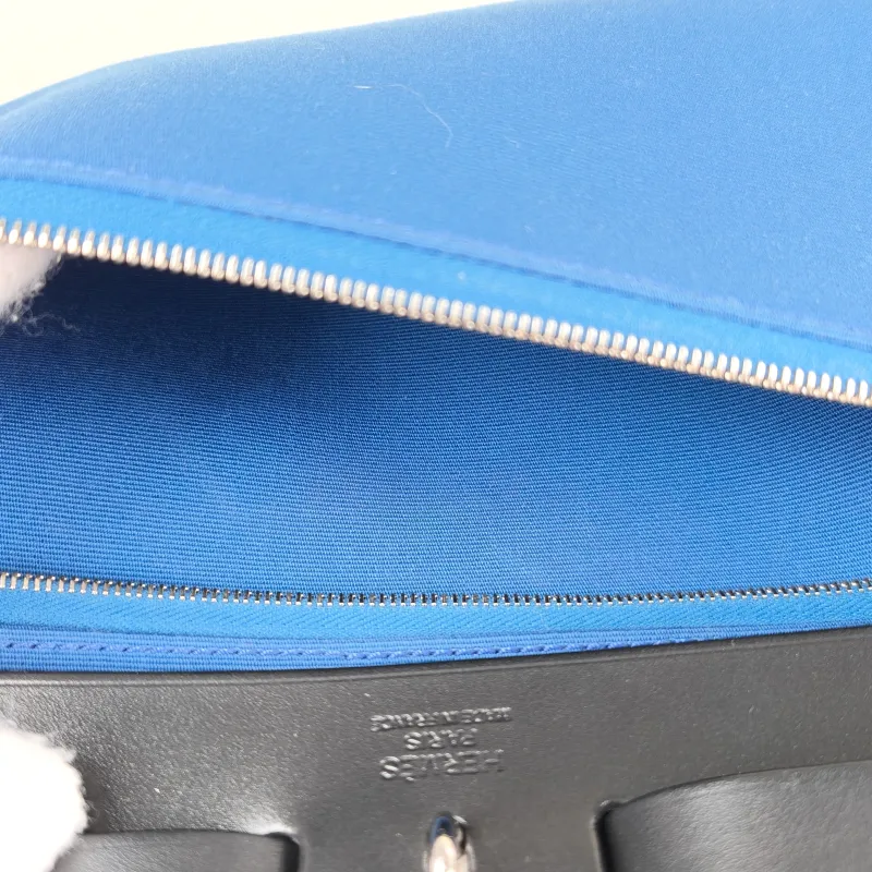 Hermès Crossbody Bag Herbag 31 Blue Black Canvas Medium 30.5 × 11 × 25.5 cm C — detail view 4 of 16