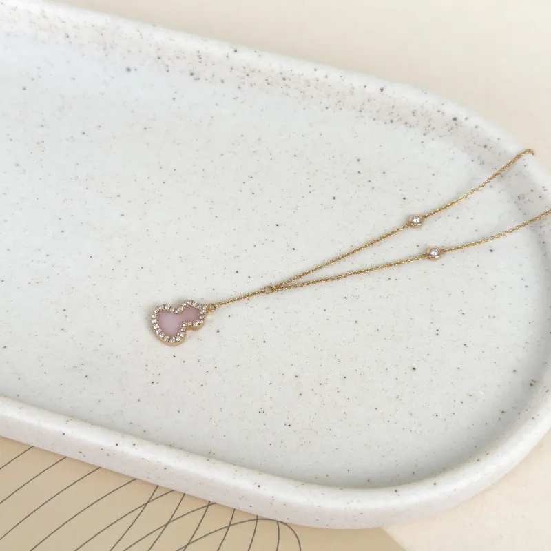 Qeelin Necklace Wulu Collection Necklace Pink18KY ellow Gold Pearl Diamond Small1.1-44 — cover view 3 of 7