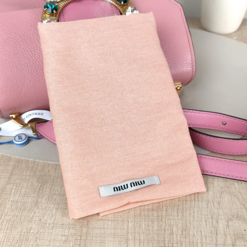 Miumiu Crossbody Bag Miu Lady Chain Bag Pink Calfskin One Size 22 × 10 × 13 cm — detail view 5 of 13