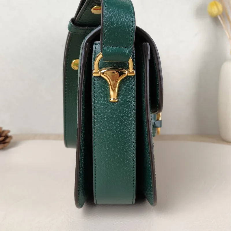 GUCCI Crossbody Bag Horsebit 1955 Horsebit Medium Colorblock Canvas Medium 25 × 8 × 18 cm — detail view 11 of 12