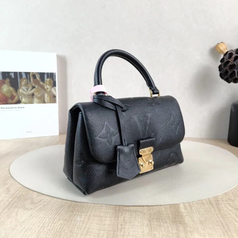 Louis Vuitton Crossbody Bag MADELEINE Black Empreinte Embossed Calfskin BB 24 × 8.5 × 17 cm — cover view 2 of 6