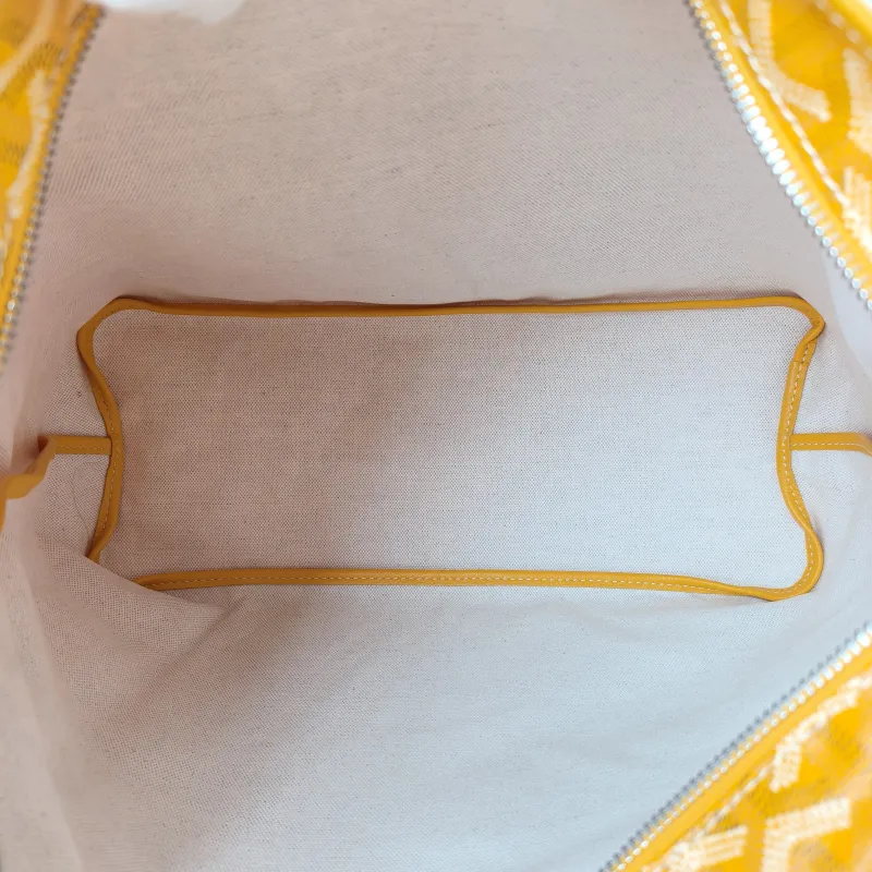 GOYARD Shoulder Bag Boheme Hobo​ Yellow PVC Small 43 × 14 × 27 cm — detail view 7 of 12