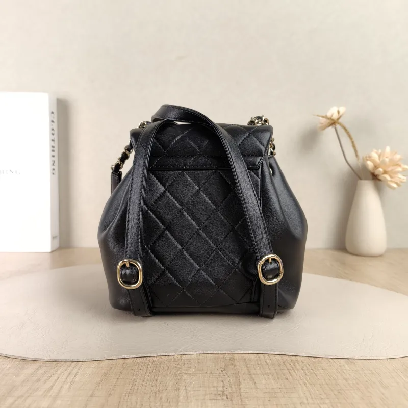 Chanel Backpack Duma Black Lambskin Small18 × 9.5 × 19 cm — cover view 5 of 5