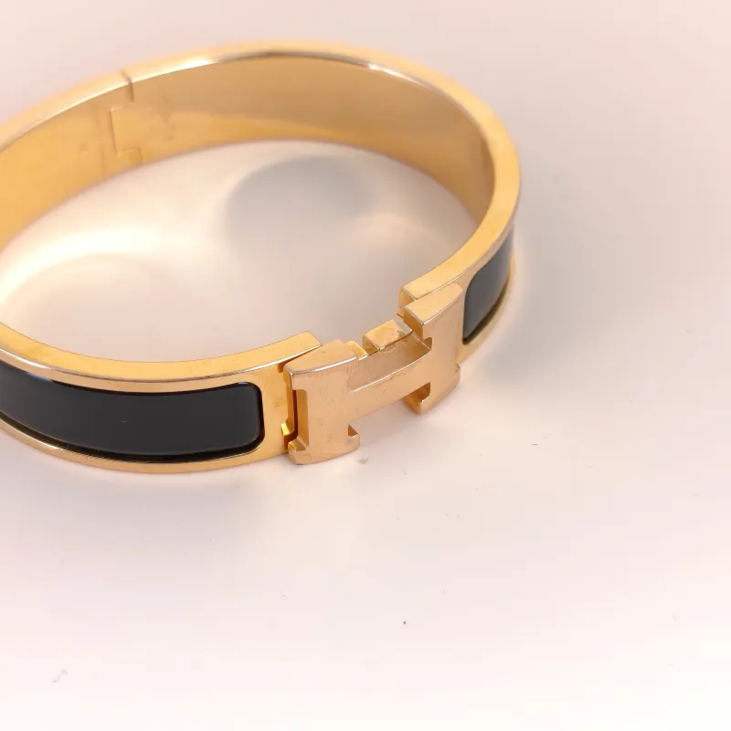 Hermès Bangle Clic HB angle Black One Size 15.9cm — cover view 6 of 8