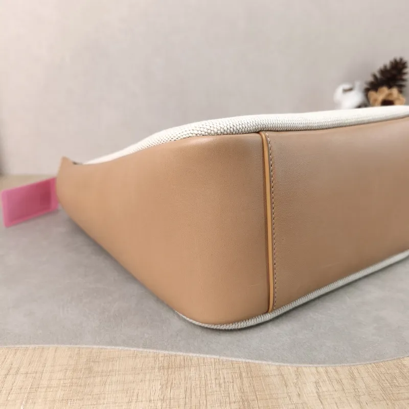 SAINT LAURENT Crossbody Bag LE 5 À 7 Hobo Inner Pouch Beige Brown Canvas Small 22.5 × 8.5 × 23 cm — detail view 2 of 14