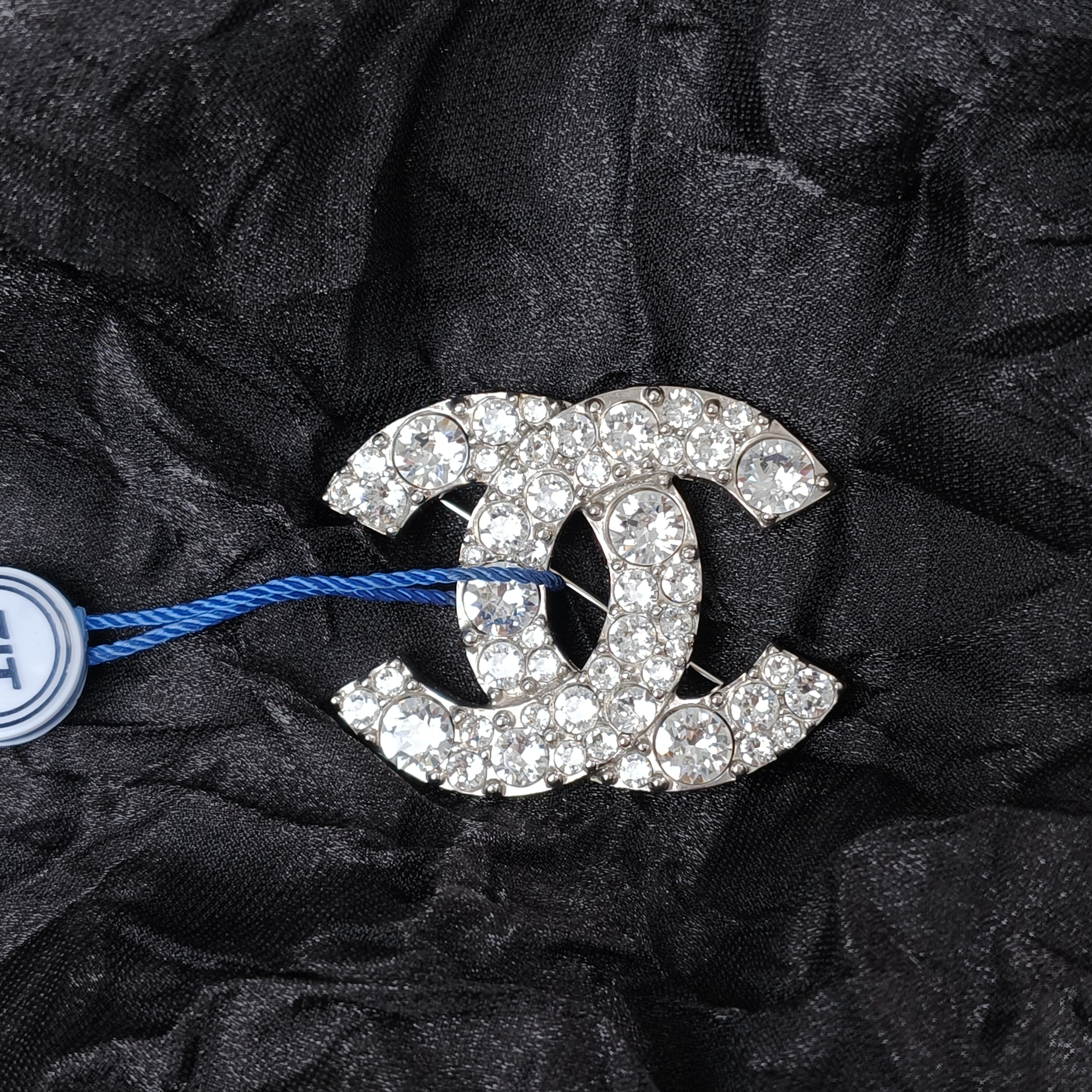 Chanel Brooch c Brooch Silver One Size