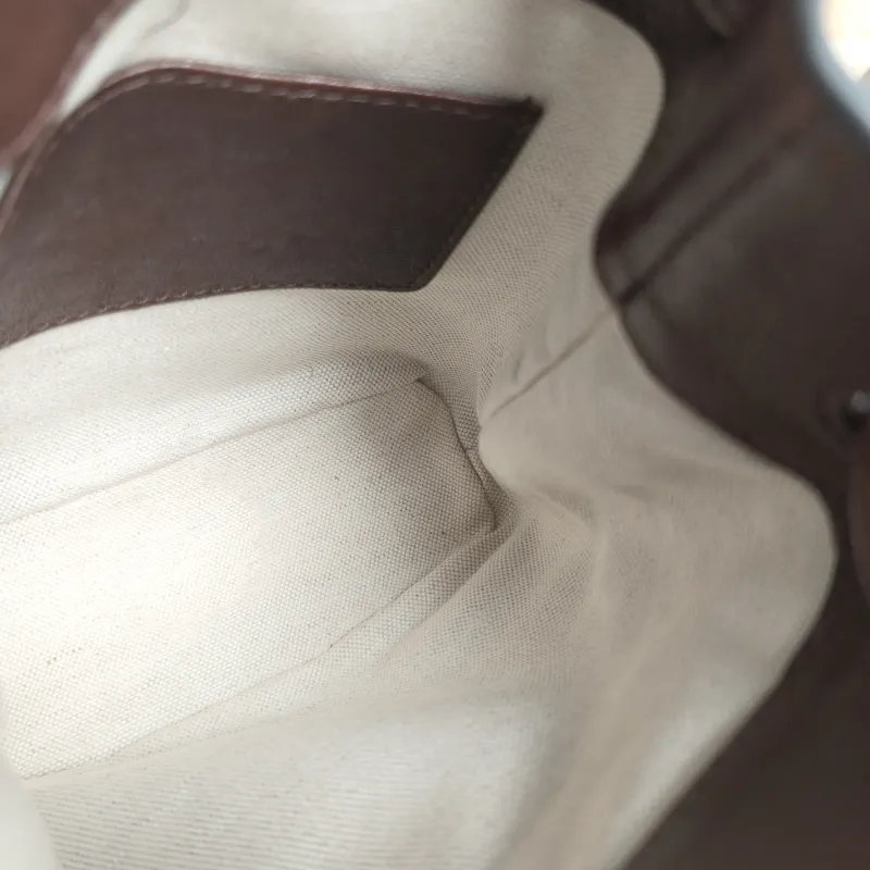 Miumiu Crossbody Bag logo Brown Lambskin One Size 14 × 6 × 16.5 cm — detail view 7 of 8