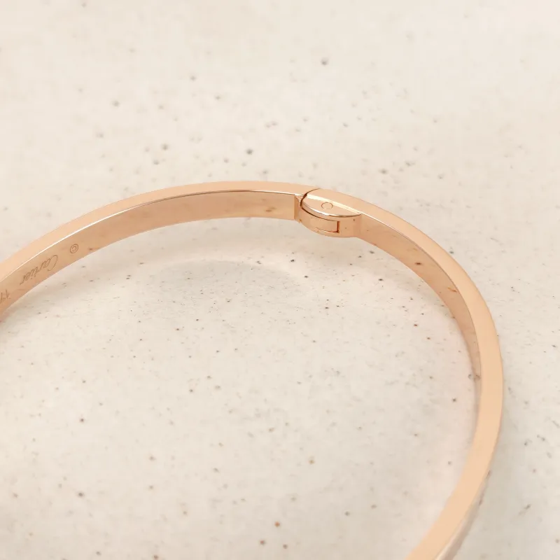 CARTIER Bangle Love Collection Bangle Rose Gold 18KR ose Gold Small Edition 17 — cover view 7 of 9