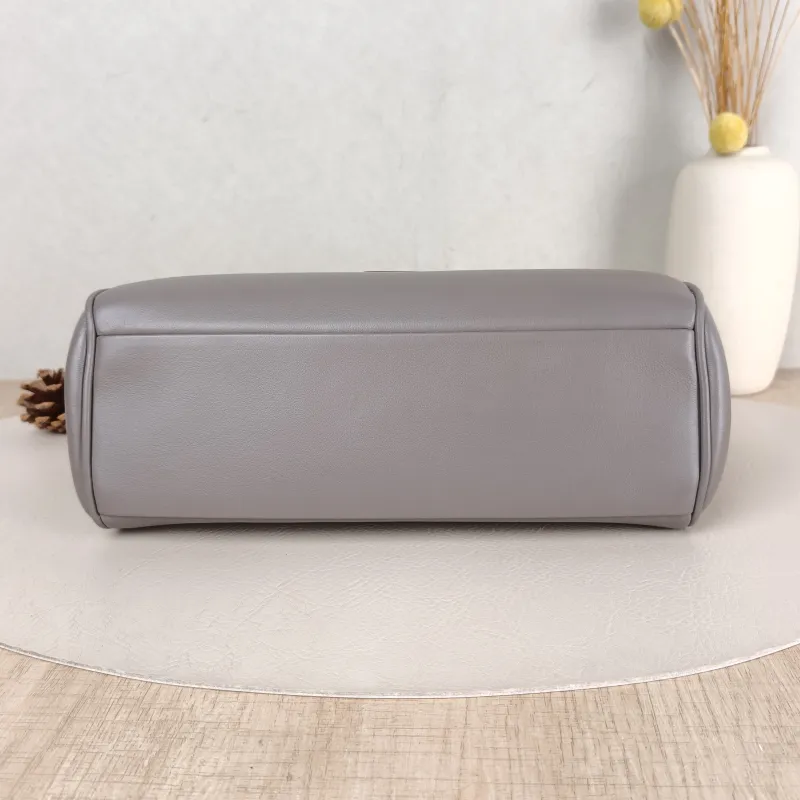Miumiu Shoulder Bag Grey Calfskin One Size 26 × 9.5 × 14.5 cm — cover view 2 of 5