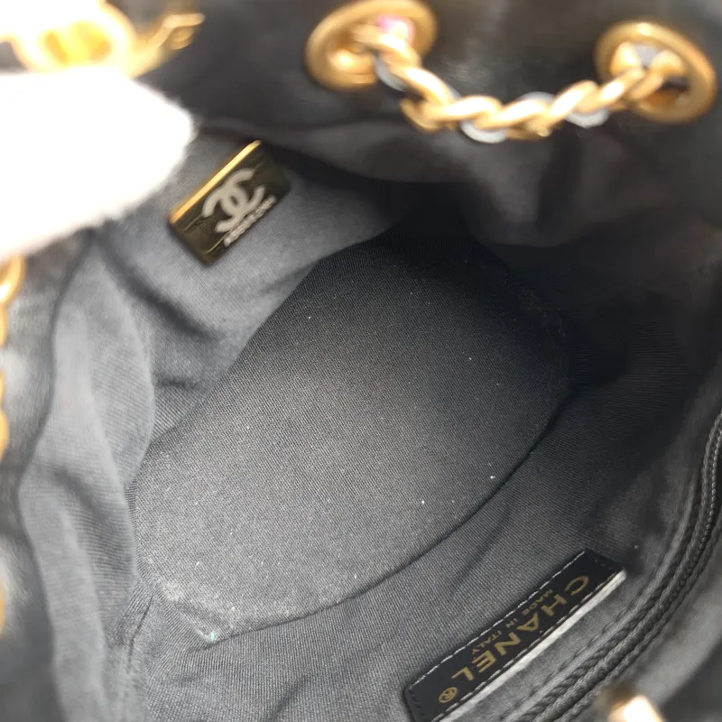 Chanel Backpack Backpack Black Calfskin Small16.5 × 12 × 16 cm — detail view 9 of 12