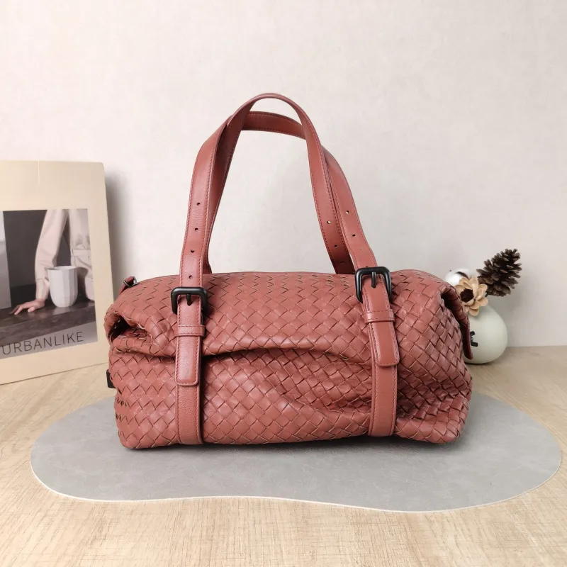Bottega Veneta Top Handle Bag Woven Top Handle Bag Lambskin 29 × 15 × 21 cm — cover view 3 of 6