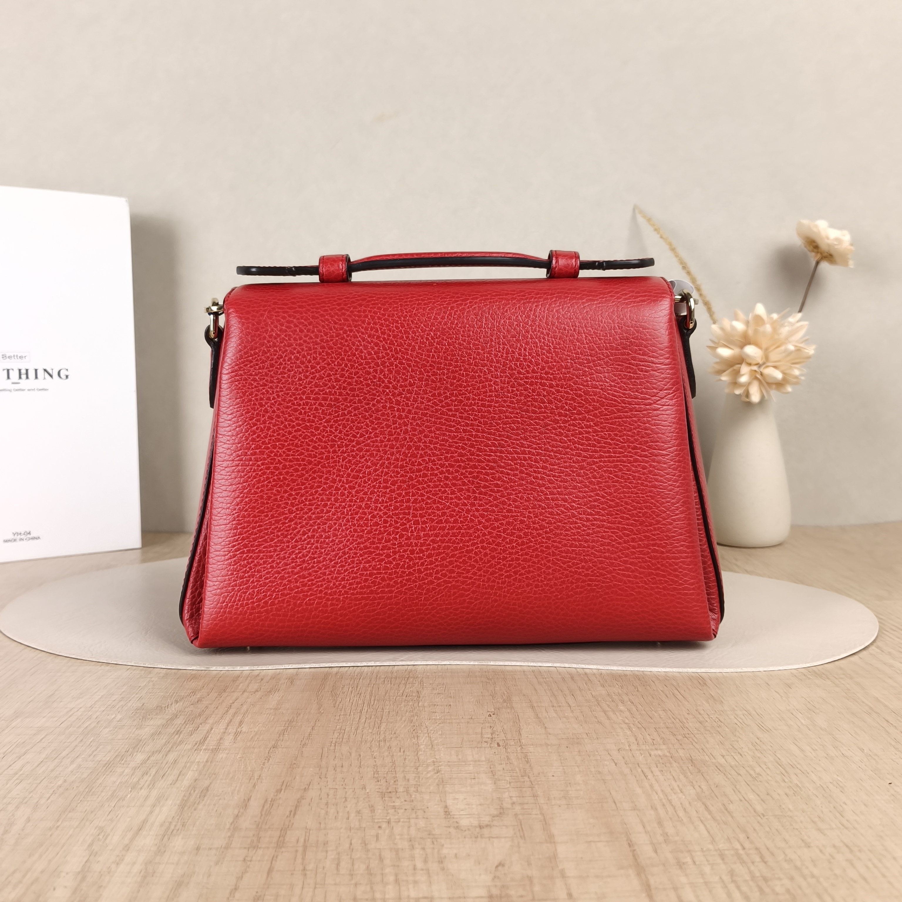 GUCCI Crossbody Bag Collection Crossbody Bag Red Calfskin One Size27 × 8 × 17 cm — cover view 5 of 5