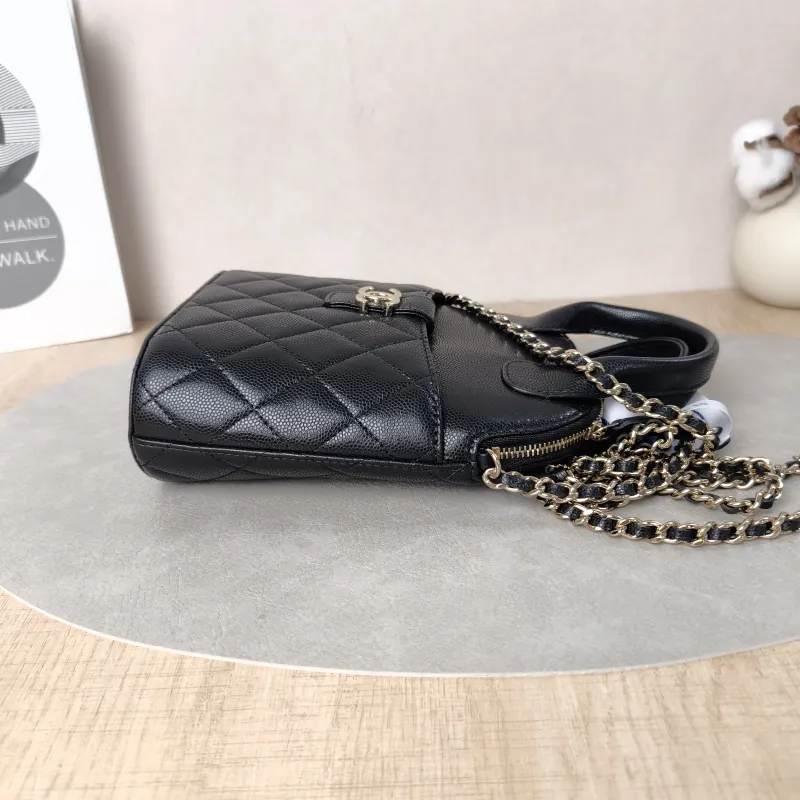 Chanel Top Handle Bag25a Edition Top Handle Bag Black Grained Calfskin One Size15.5 × 6.5 × 8.5 cm — detail view 2 of 13