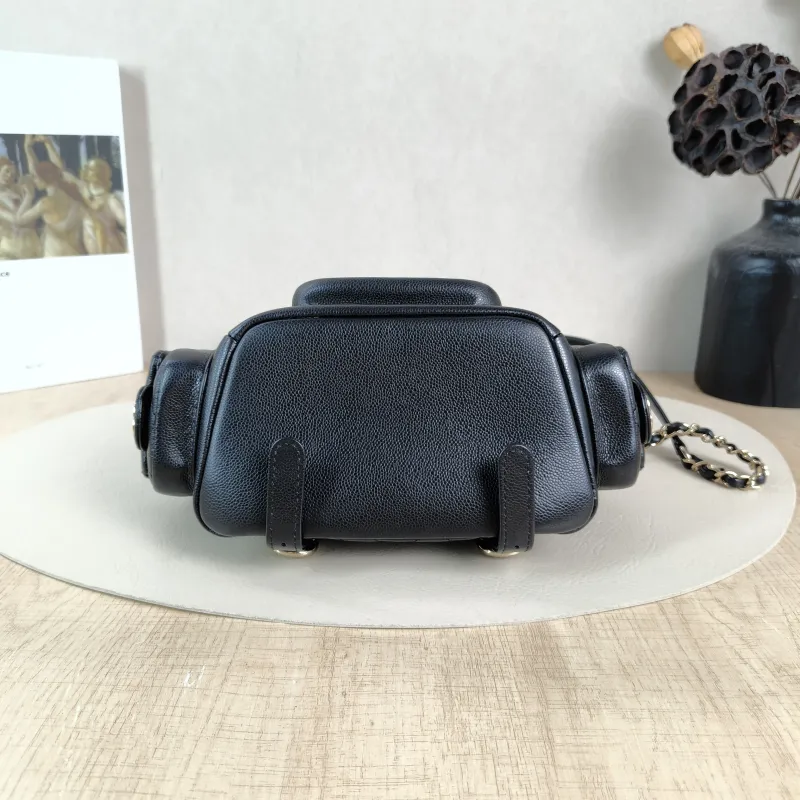 Chanel Backpackduma Black Calfskin Small18 × 9.5 × 19 cm — cover view 4 of 5