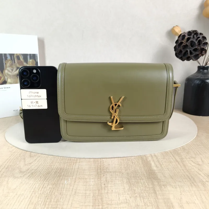 SAINT LAURENT Crossbody Bag Solferino Box Shoulder Bag Calfskin Medium 23 × 16 × 7 cm — cover view 4 of 5