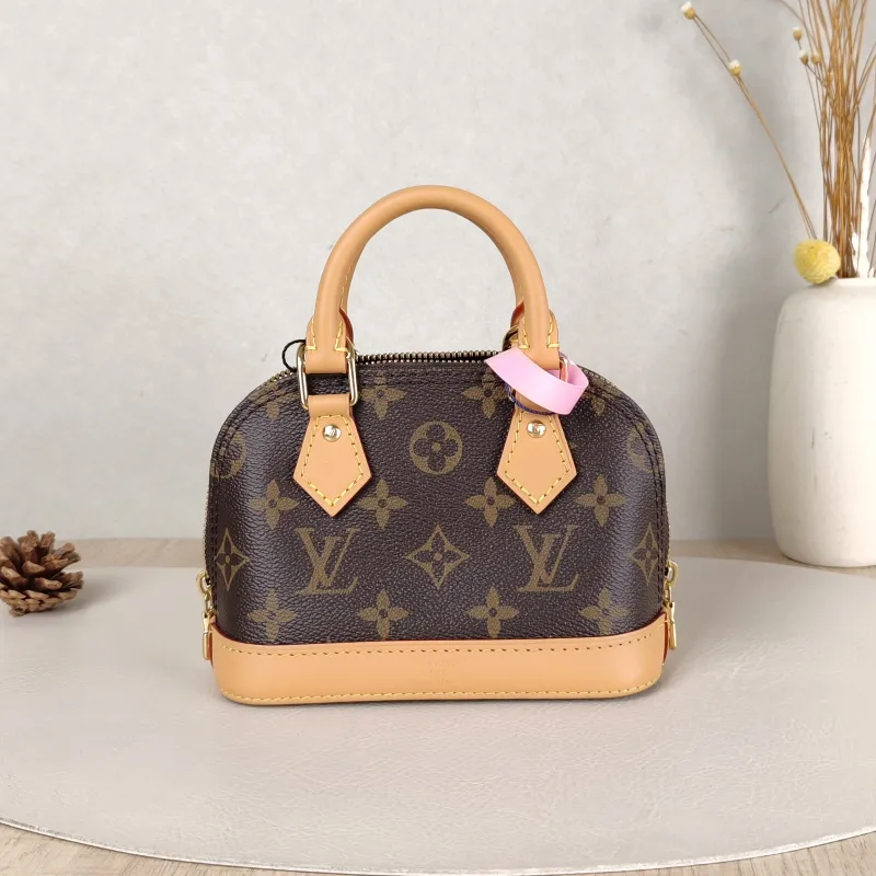 Louis Vuitton Crossbody Bag Alma Nano Monogram PV Cnano18 × 8 × 12 cm