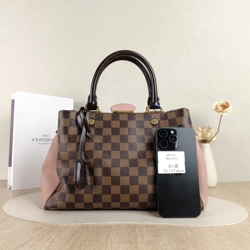 Louis Vuitton Shoulder Bag Brittany Tote Bag · Pink PVC · Calfskin One Size33 × 13 × 22 cm — cover view 3 of 5