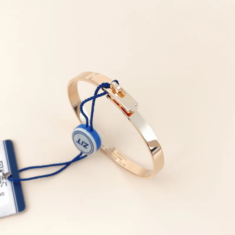 Hermès Bangle Kelly Bangle Rose Gold 18KR ose Gold One Size 15.8cm — cover view 3 of 10