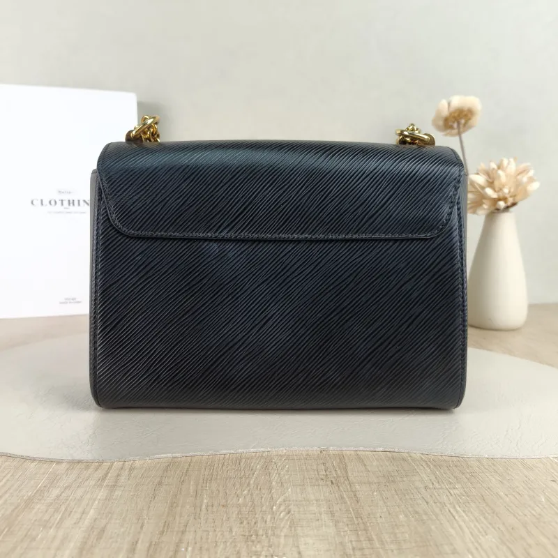 Louis Vuitton Crossbody Bag Twist Black Epi Embossed Calfskin Medium 23 × 9.5 × 17 cm — cover view 3 of 5