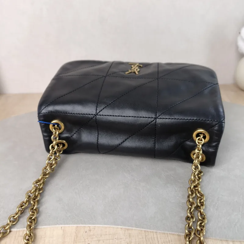 SAINT LAURENT Crossbody Bag Jamie 4.3 Chain Bag Black SL ambskin Mini 20 × 7 × 12 cm — detail view 7 of 14