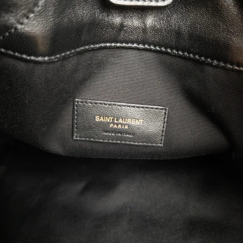 SAINT LAURENT Crossbody Bag JAMIE POCHON Black Lambskin Medium 27 × 3 × 34 cm — detail view 1 of 10