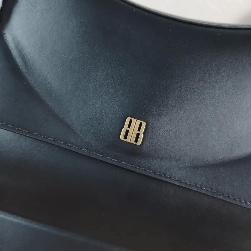 BALENCIAGA Crossbody Bag Top Handle Crossbody Bag Black Calfskin One Size 28 × 12 × 23 cm — detail view 2 of 13