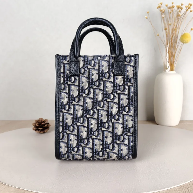 DIOR Crossbody Bag Safari North-South Beige · Black Mini 14 × 6.5 × 19 cm — cover view 5 of 5