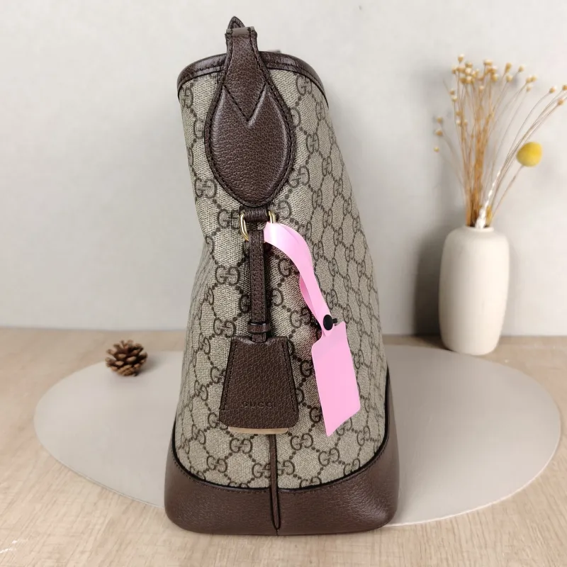 GUCCI Crossbody Bag ophidia Bucket Bag Monogram PVC One Size 34 × 16 × 31 cm — detail view 4 of 9