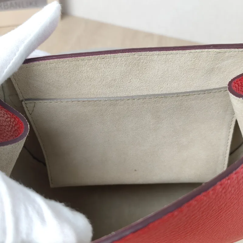 Chloé Crossbody Bag drew Red Calfskin 23 × 7.5 × 20 cm — detail view 8 of 11