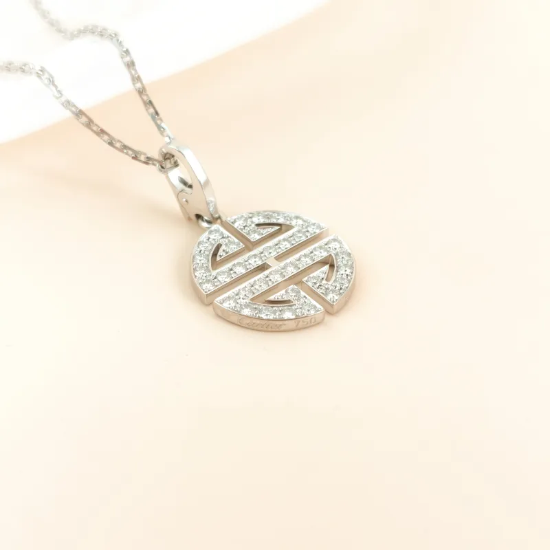 CARTIER Necklace Collection Necklace White Gold 18KW hite Gold Diamond One Size42cm — cover view 7 of 10