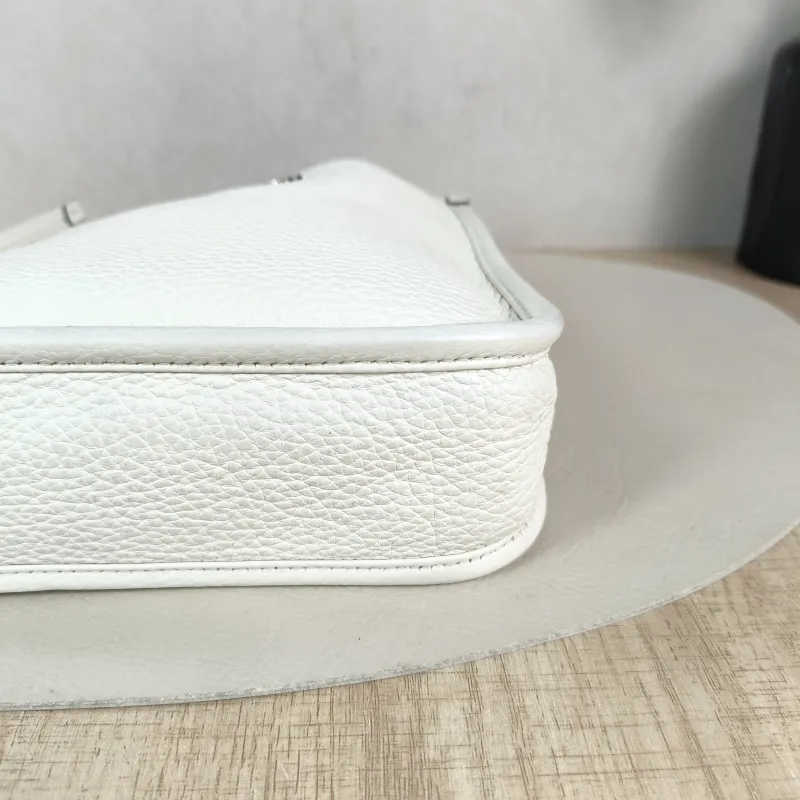 PRADA Crossbody Bag Crossbody Bag White Calfskin One Size 18 × 6.5 × 19.5 cm — detail view 1 of 11