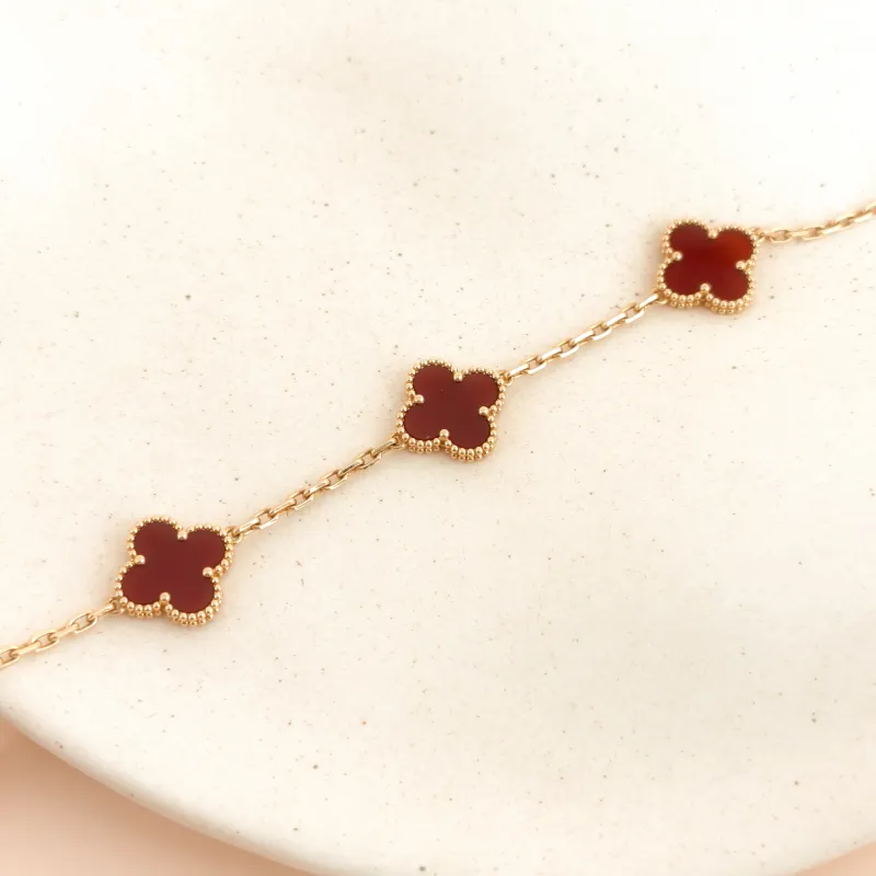 Van Cleef & Arpels Bracelet Alhambra Alhambra Collection Five-Motif Bracelet 18KY ellow Gold Vintage Small 1.5 × 1.5 × 19 cm — cover view 6 of 8