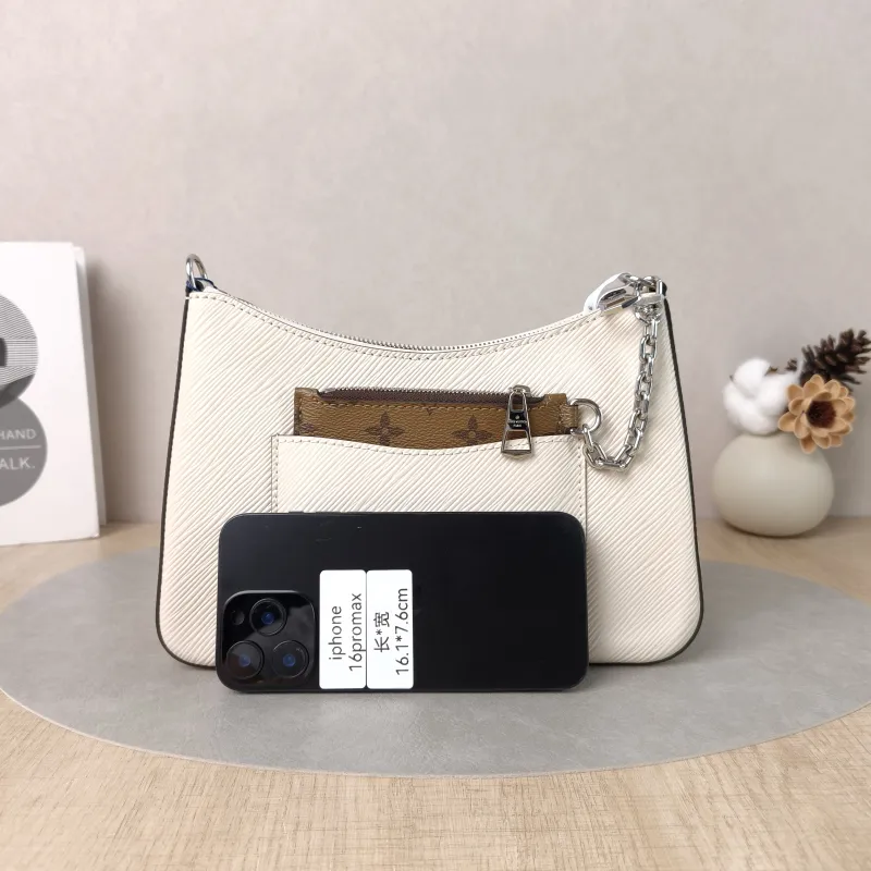 Louis Vuitton Crossbody Bag MARELLE White Epi Embossed Calfskin Small25 × 8 × 15 cm — cover view 5 of 5