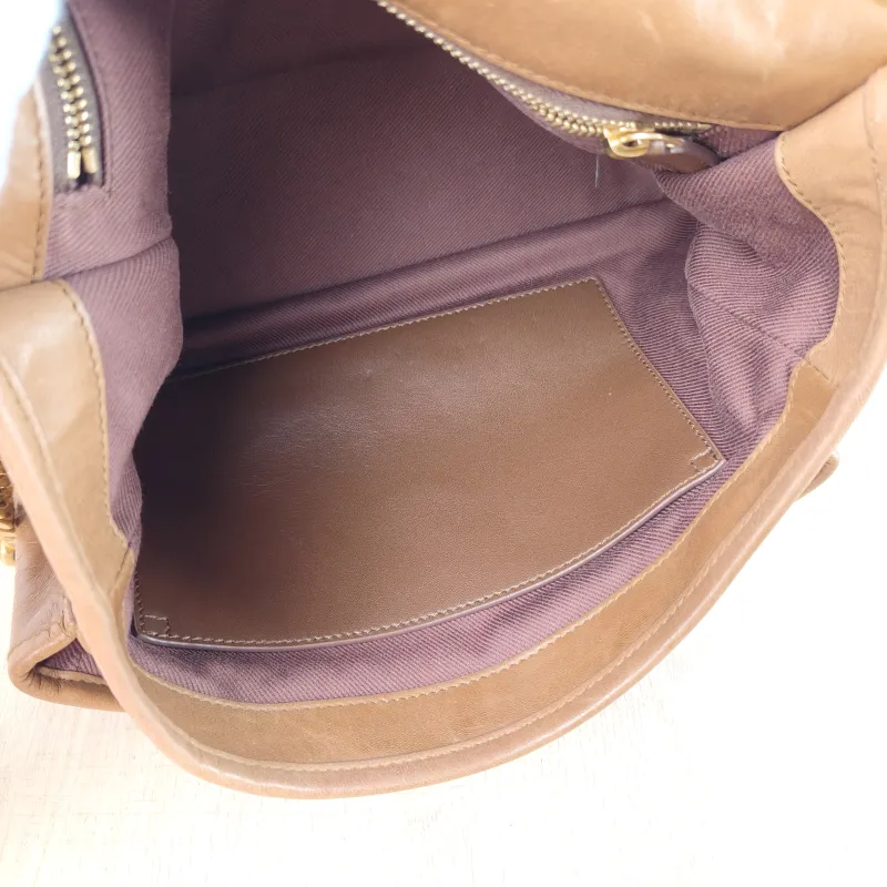SAINT LAURENT Crossbody Bag Niki Caramel Medium 28 × 8.5 × 20 cm — detail view 11 of 14